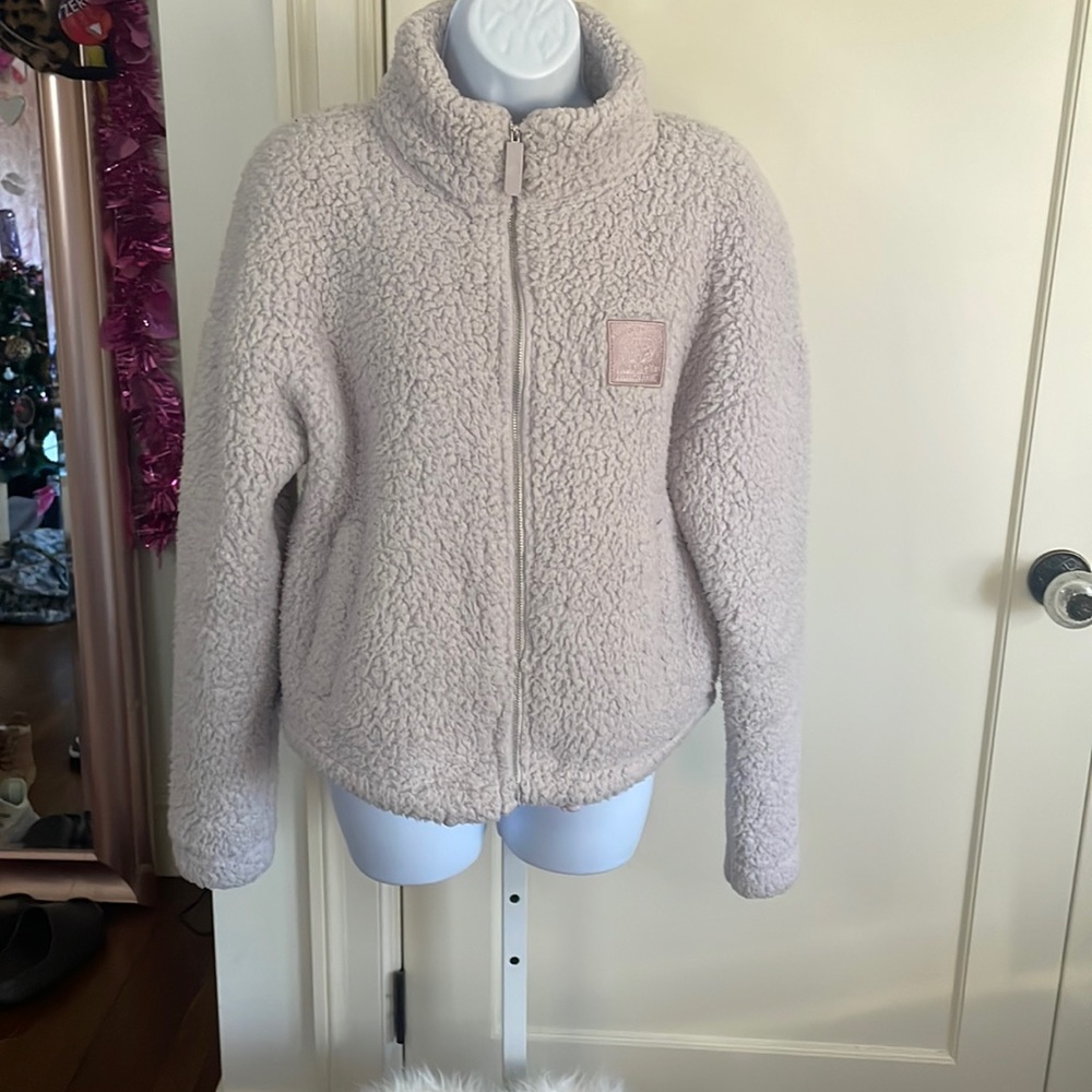 Ivory Ella Fuzzy zip up